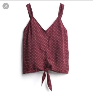 Harmoni Button Down Tie Front Top